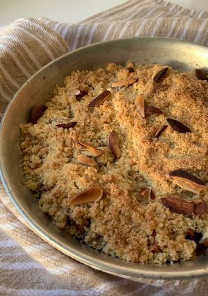 Foto di Crumble di mele e mandorle all’olio di oliva