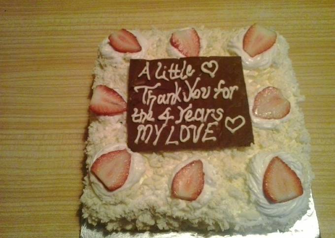 Recipe of Speedy White Forest Cake