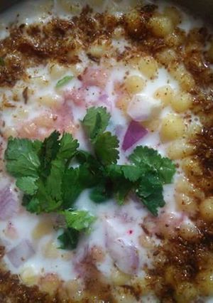 A picture of Boondi raita.
