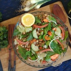 A picture of Beans veggi salad.