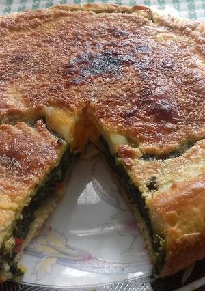 Una foto de Torta de espinaca