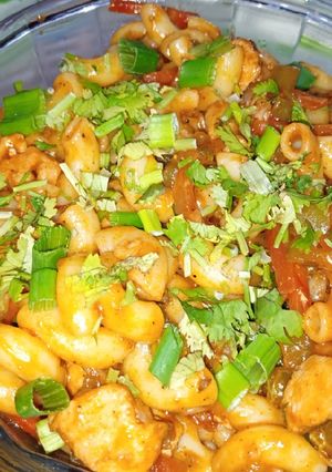 A picture of Mix chicken Macaroni.