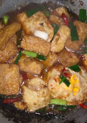 Foto resep Tahu telur ceplok masak kecap