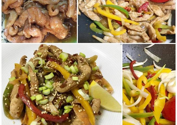 ?Wok Thai de arroz, pollo y verduras Receta de Riberillacocinilla- Cookpad