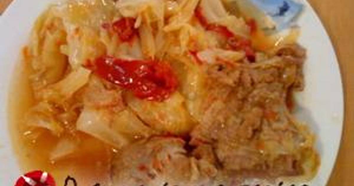 Cabbage with pork Recipe by Cookpad Greece Cookpad