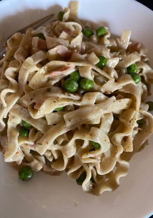 Sonkás-borsós tészta recept fotója