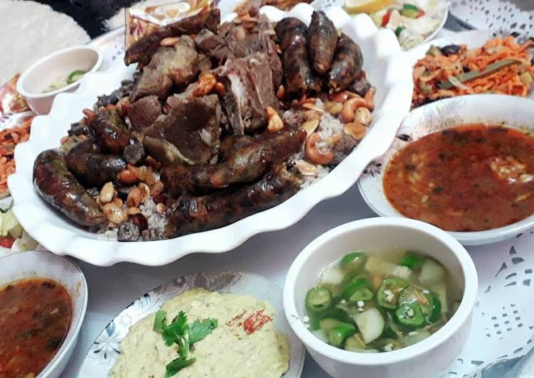 رز بالخلطه الليبي ومصارين