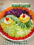 Salad Sayur Sehat dengan Saus Wijen Sangrai