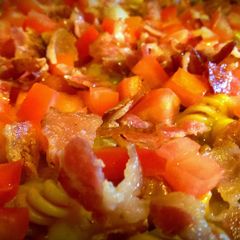 A picture of One Pot Bacon Cheeseburger Casserole.