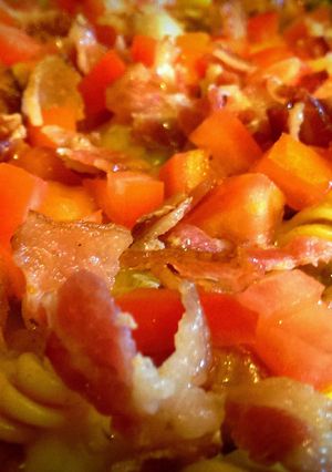 A picture of One Pot Bacon Cheeseburger Casserole.