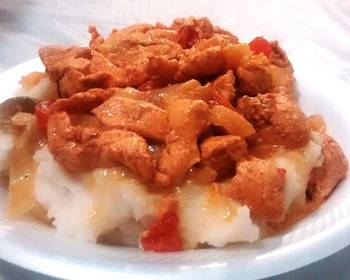 Fresh, Cooking Recipe Chicken Fajitas Mashed Potatoes Savory Delicious