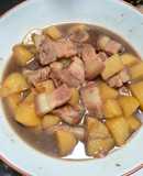 Tumis kentang babi /pork kecap - modifikasi