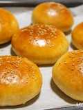 Whole Wheat Hamburger Buns (using a bread maker)