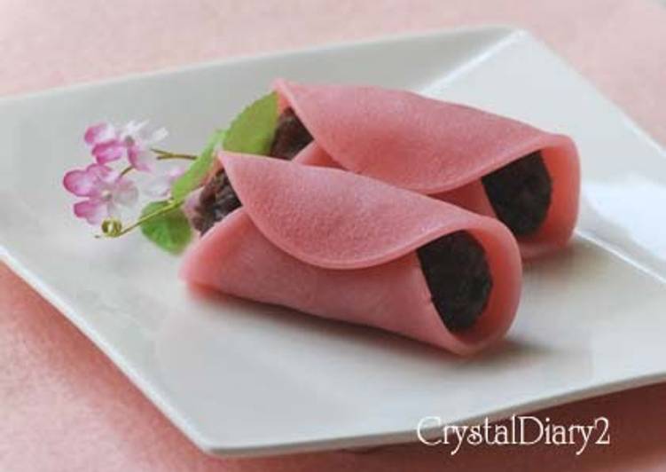 Recipe of Spring Colored Cherry Blossom Mochi