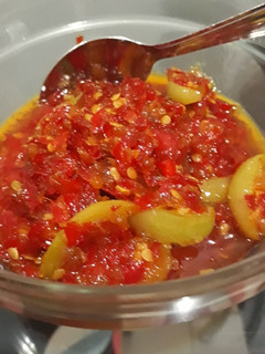 Foto resep Sambal ayam pop versi merah