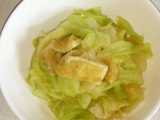 cabbage aburaage simmer