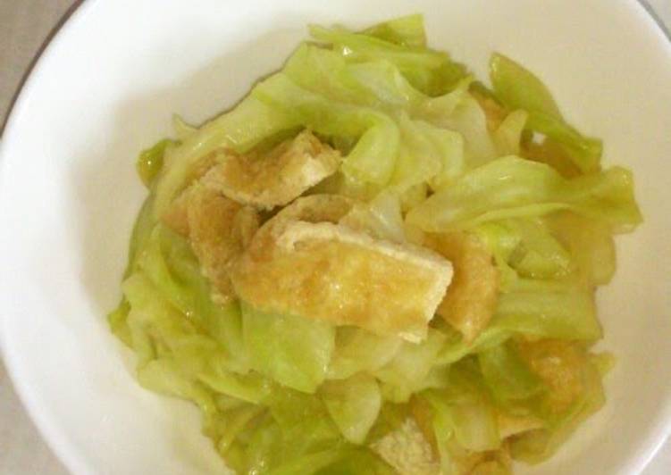 Recipe of Any-night-of-the-week Simmered Cabbage and Aburaage