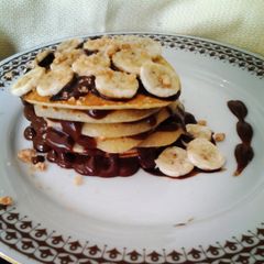 A picture of Nutty Banana grilled Pacakes.