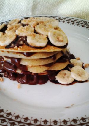 A picture of Nutty Banana grilled Pacakes.