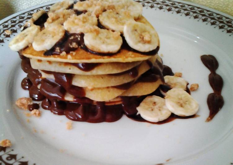 Nutty Banana grilled Pacakes