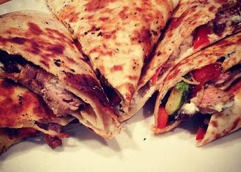How to Make Delicious Roasted Veggie  Balsamic Steak Quesadillas