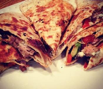 Latest Recipe Roasted Veggie  Balsamic Steak Quesadillas Delicious