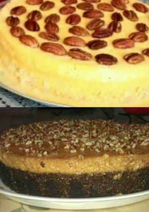 Una foto de Pastel imposible o Chocoflan