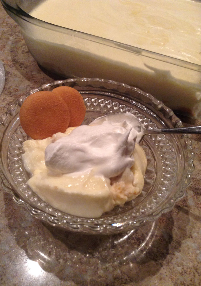A picture of Banana pudding.