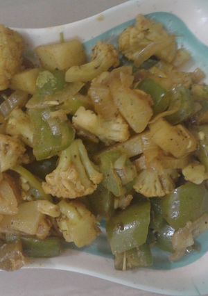 A picture of Mixed vegetable masala.