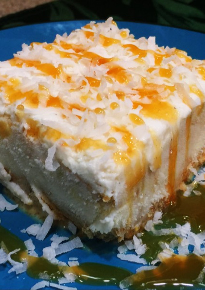 Una foto de Postre congelado de piña colada
