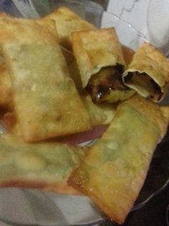Foto resep Kulit pangsit isi pisang coklat