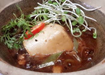 How to Recipe Perfect Kanyas Tofu and Leeks in Clay Pot