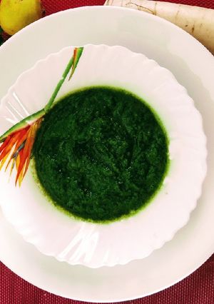 A picture of Coriander chutney.