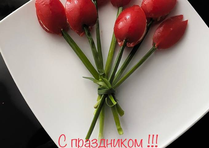 Закуска "Тюльпаны"
