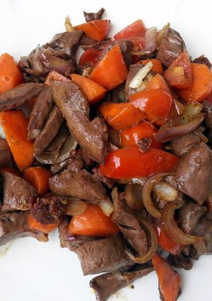 A picture of Stir Fry Pork Heart.