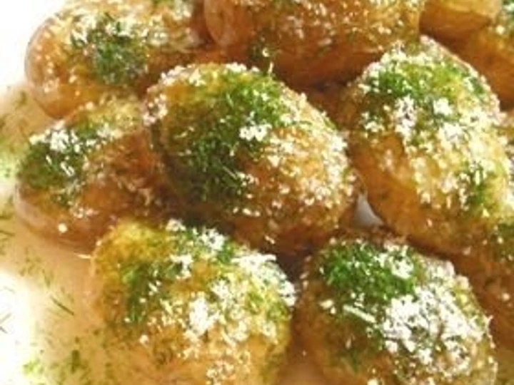 Easy Way Prepare Recipe Fried Spring Potatoes with Cheese and Nori Seaweed that is Perfect, Can Spoil the Tongue}