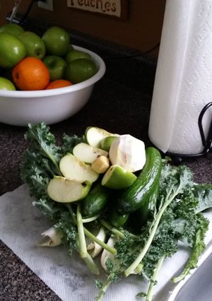 A picture of My Green Juice.