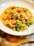 Mixed Rice with Spiced Spinach