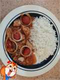 Bonito con tomates cerezas y su salsa