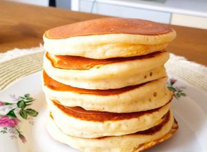 Una foto de Panqueques estilo americanos o hotcakes