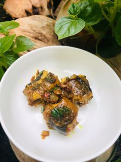 Hình của món Ăn dặm: lươn om nghệ.