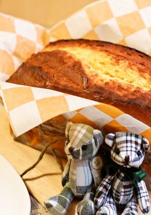 A picture of Easily Made with Pancake Mix! Cream Cheese Pound Cake.