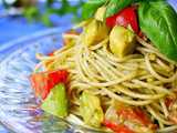 chilled tomato basil pasta