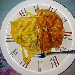 A picture of Fried Irish and egg.