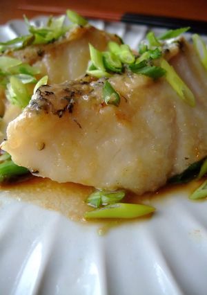 A picture of Sautéed White Fish in Ponzu.