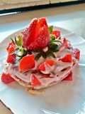 Strawberry mille crepes