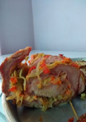 Una foto de Bondiola arrollada
