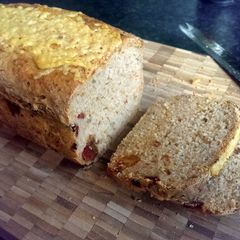 A picture of Sophie's chickpea and sundried tomato loaf.