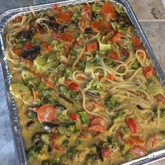 Cheesy Veggie Pasta A picture of Cheesy Veggie Pasta.