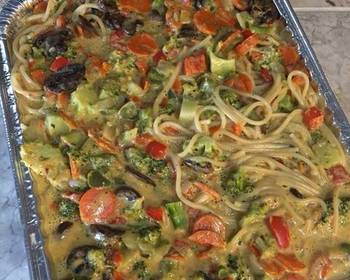 The New Way Serving Recipe Cheesy Veggie Pasta Delicious Steady